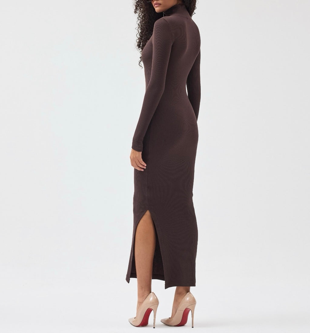 P brown dress