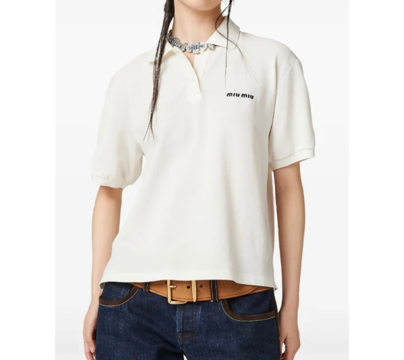 MM polo white t-shirt