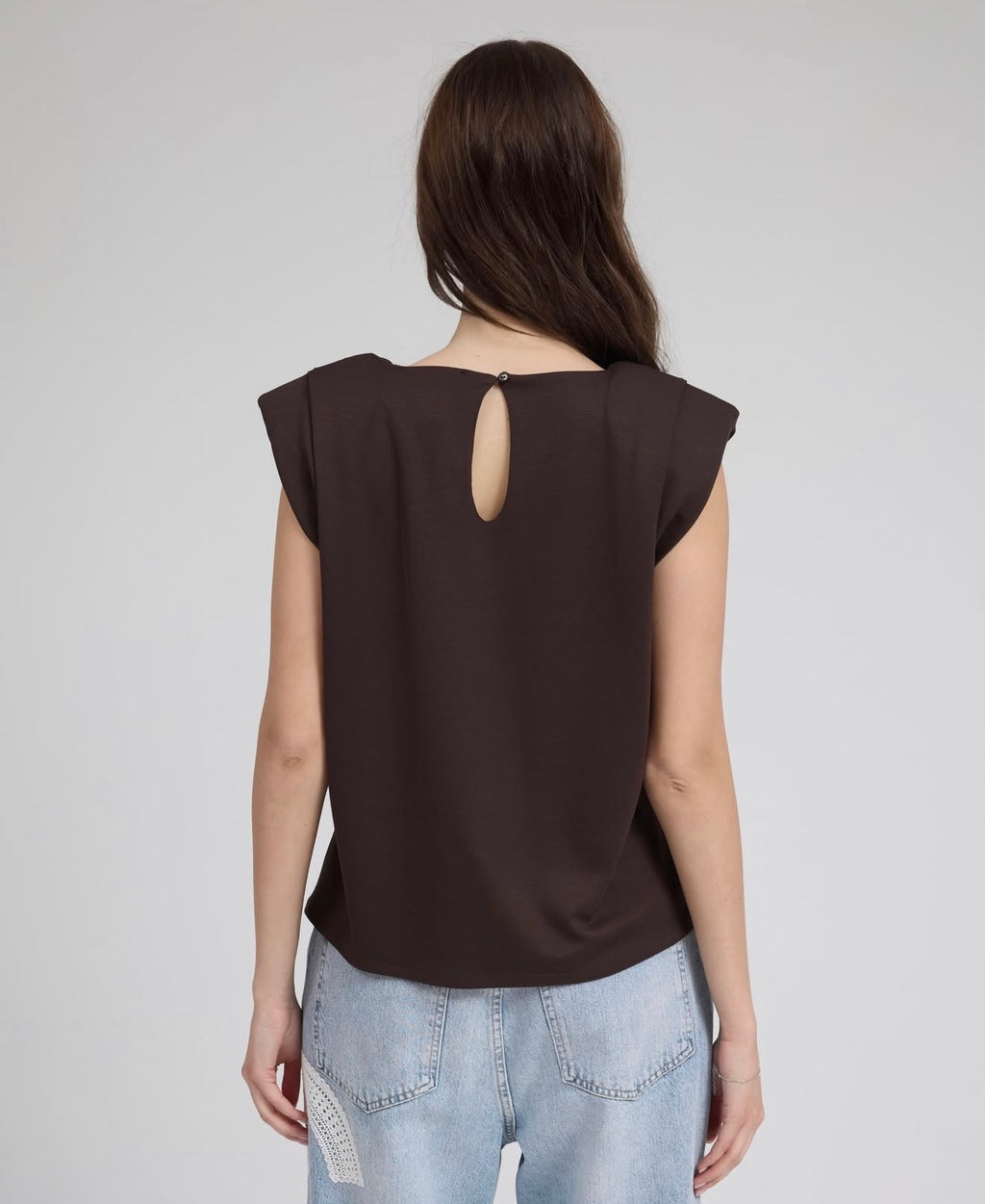 C Brown tank top