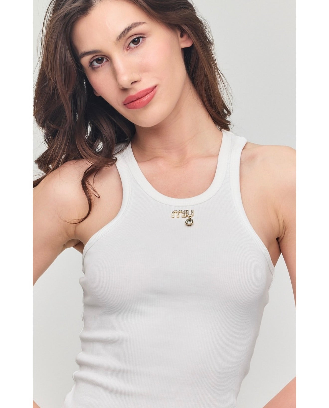 White tank top