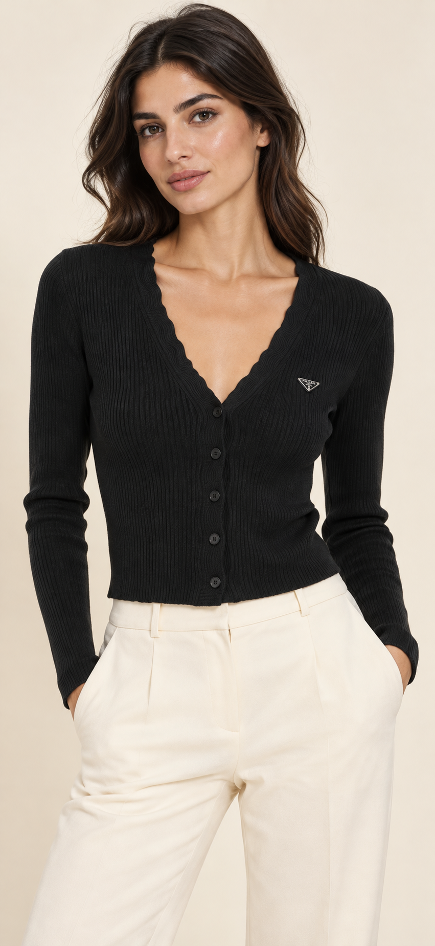 PRADA BLACK CARDIGAN