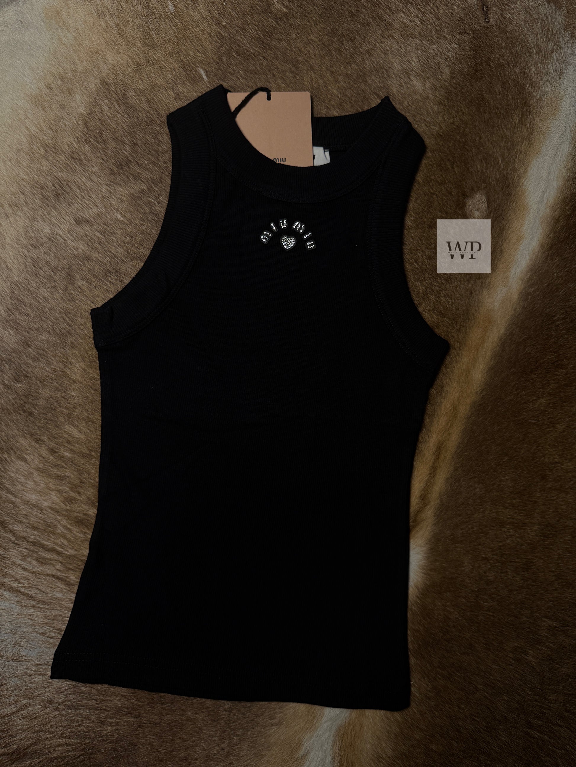Black tank top