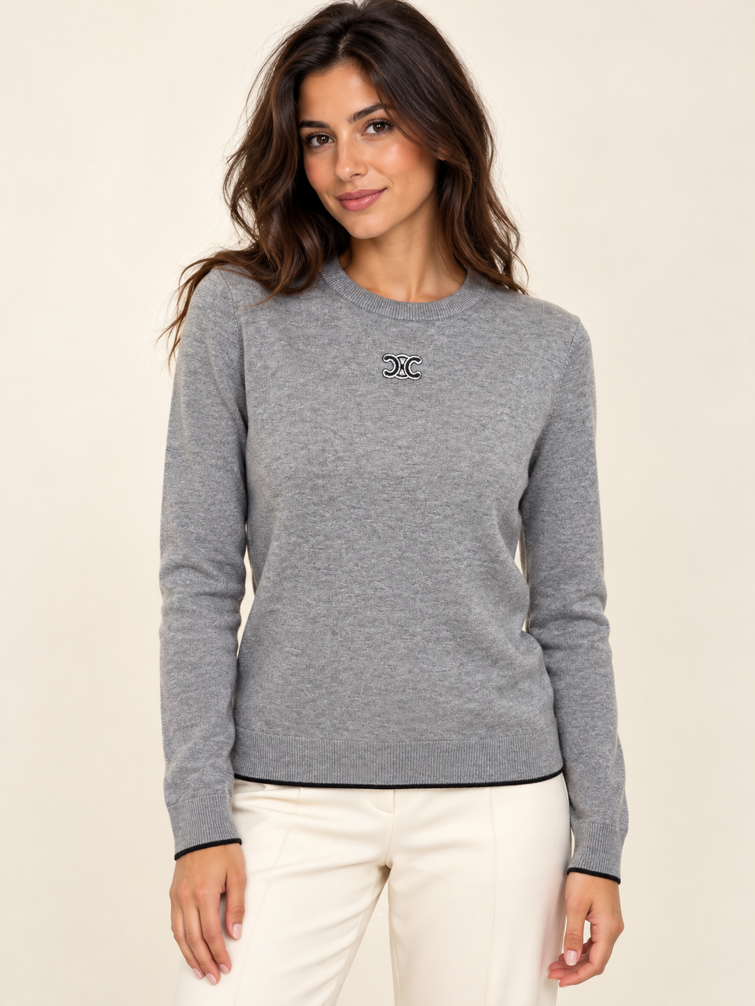 C GREY SWEATER