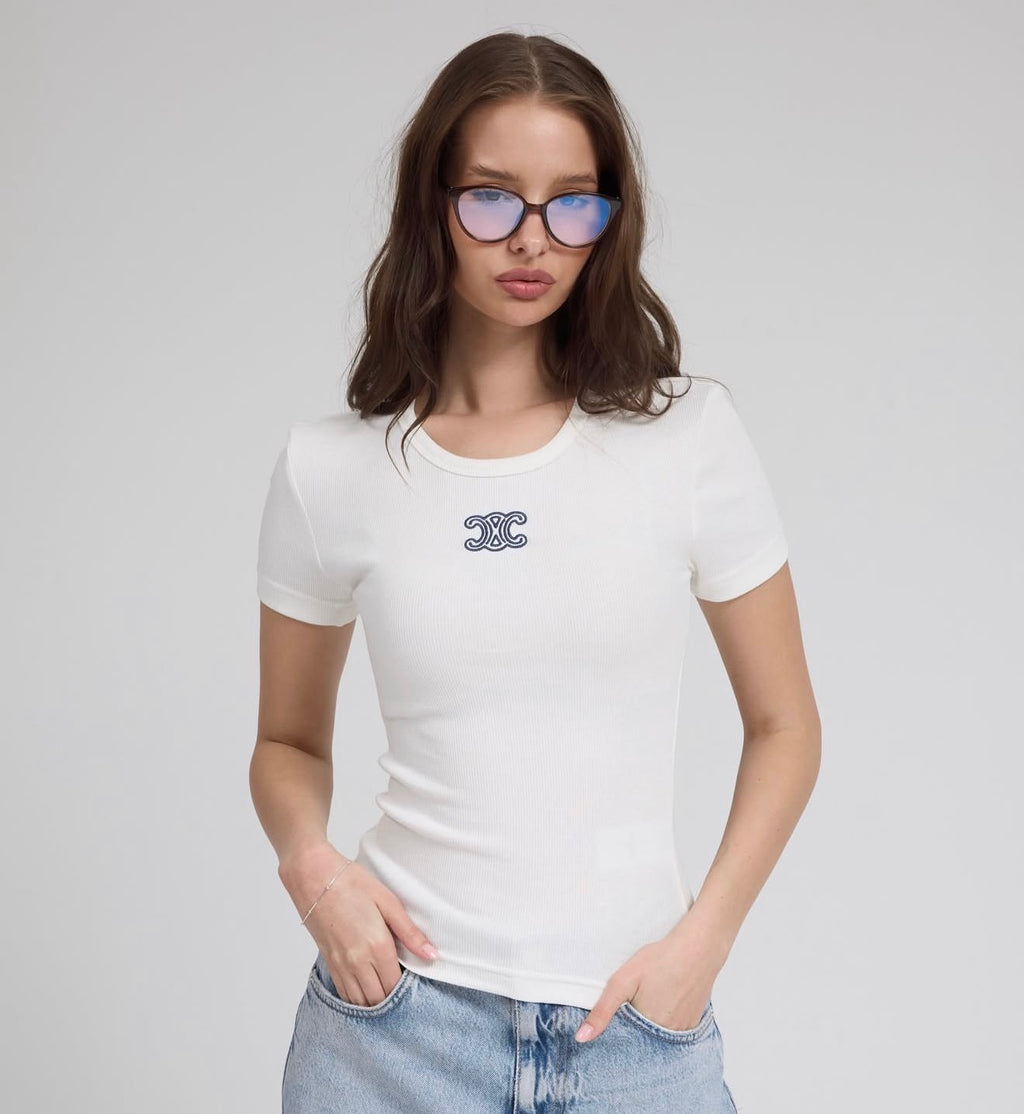 C white slim fit shirt