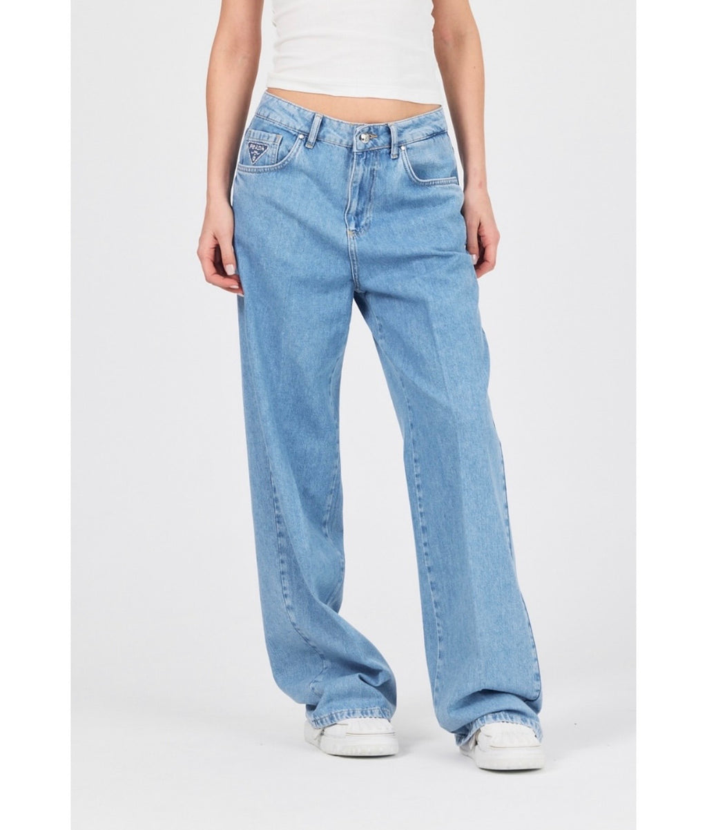 P jeans glitter logo