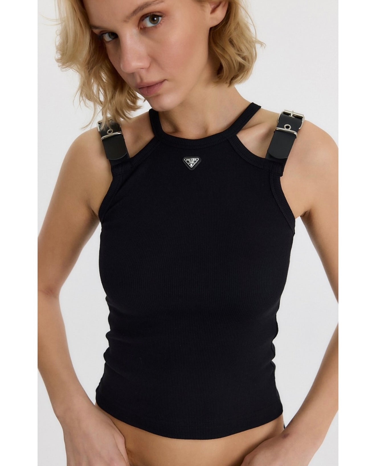 Black tank top