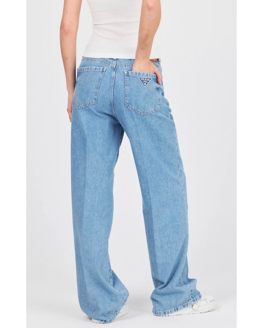 P jeans glitter logo