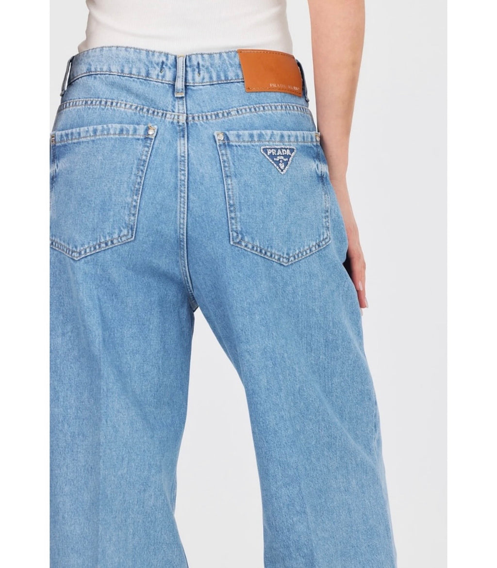 P jeans glitter logo