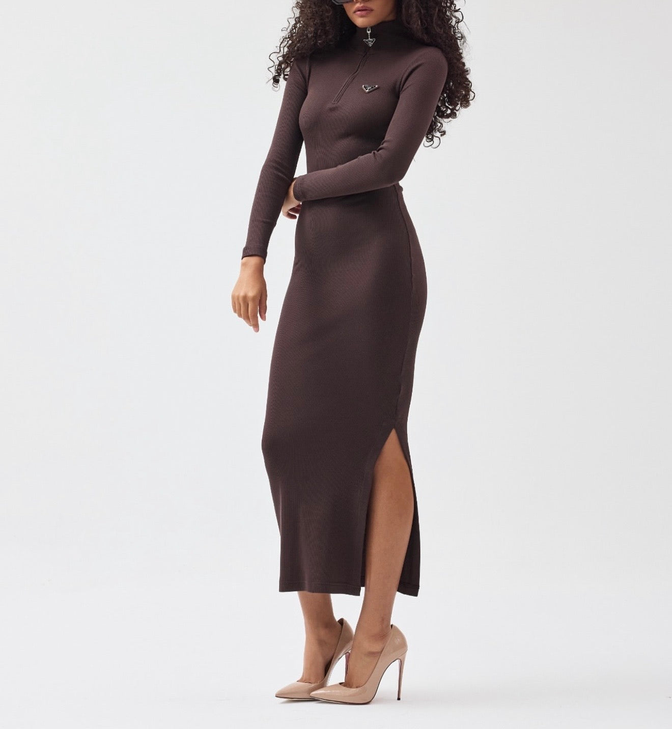 P brown dress
