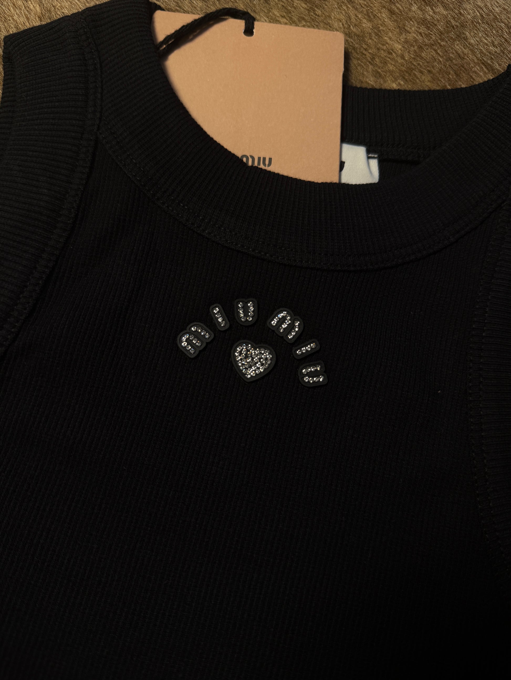 Black tank top
