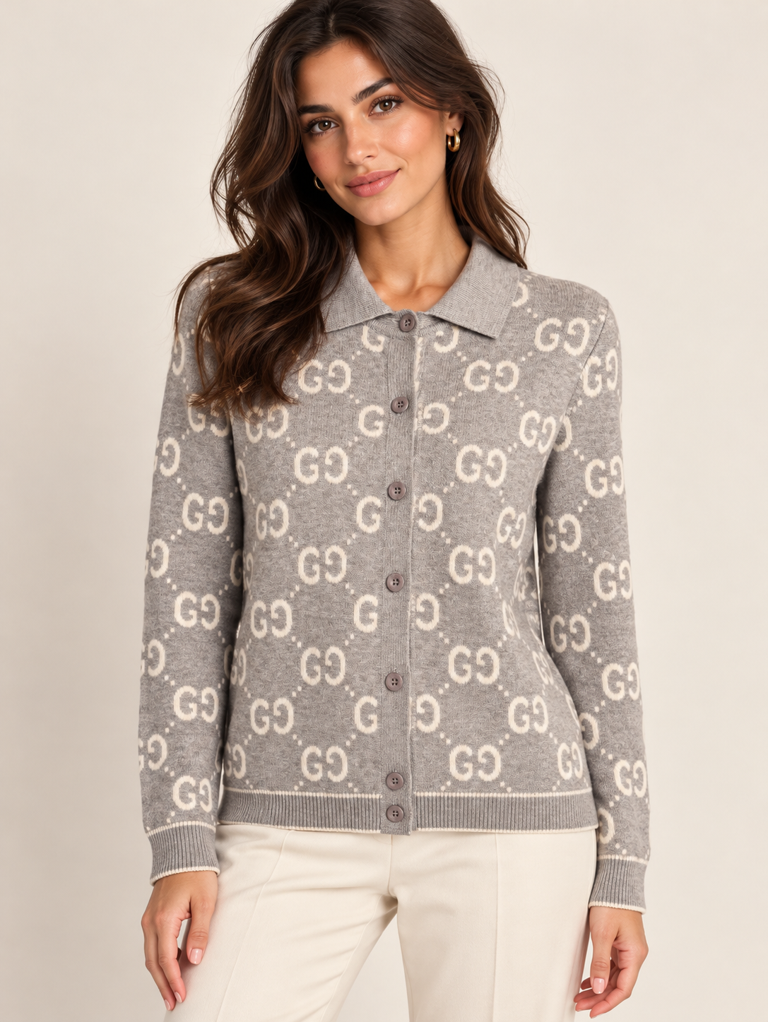 GUCCI GREY CARDIGAN