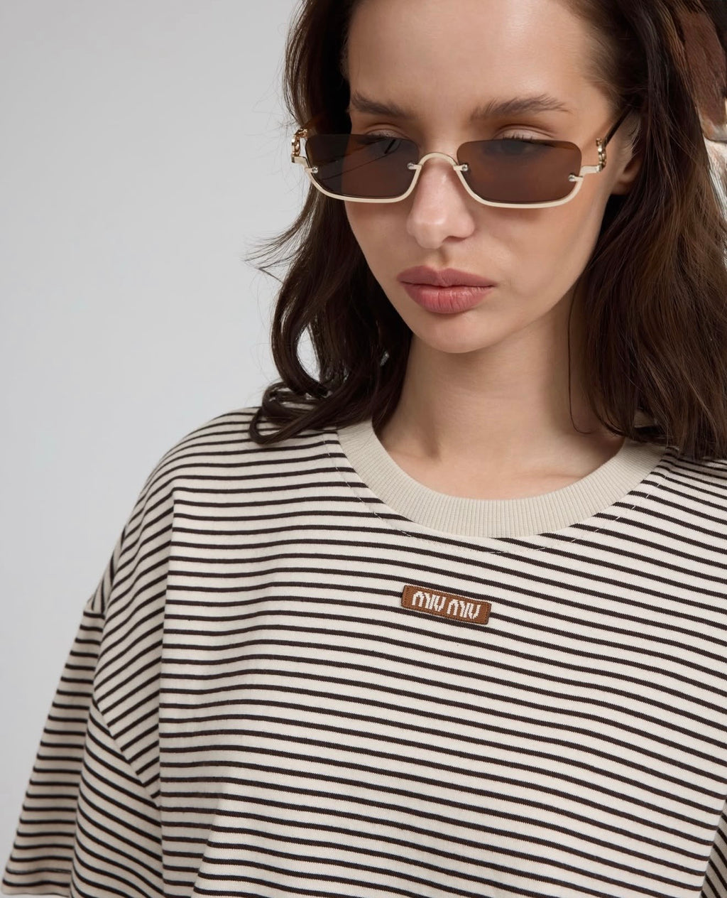 MM brown beige shirt