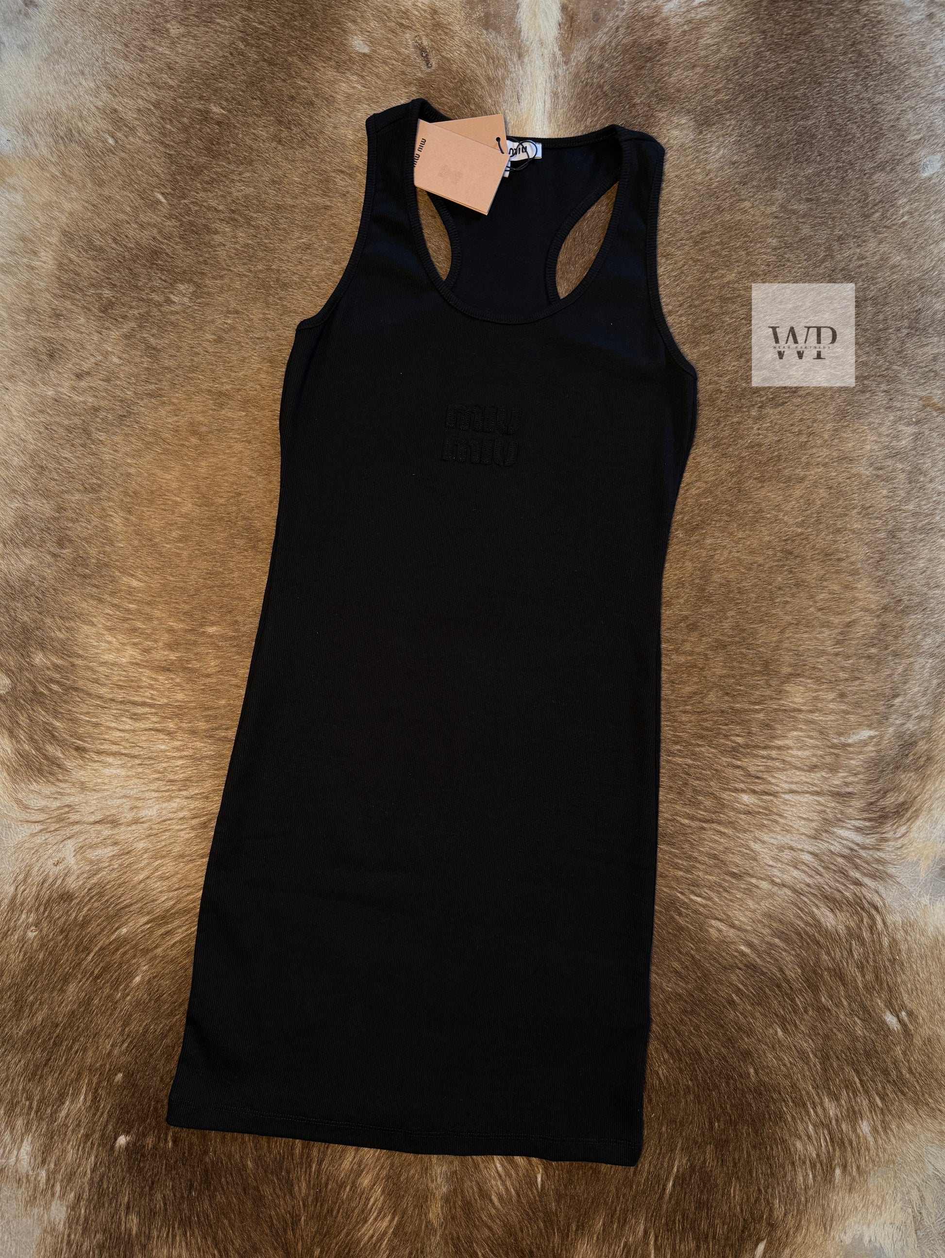 MM black dress black on black
