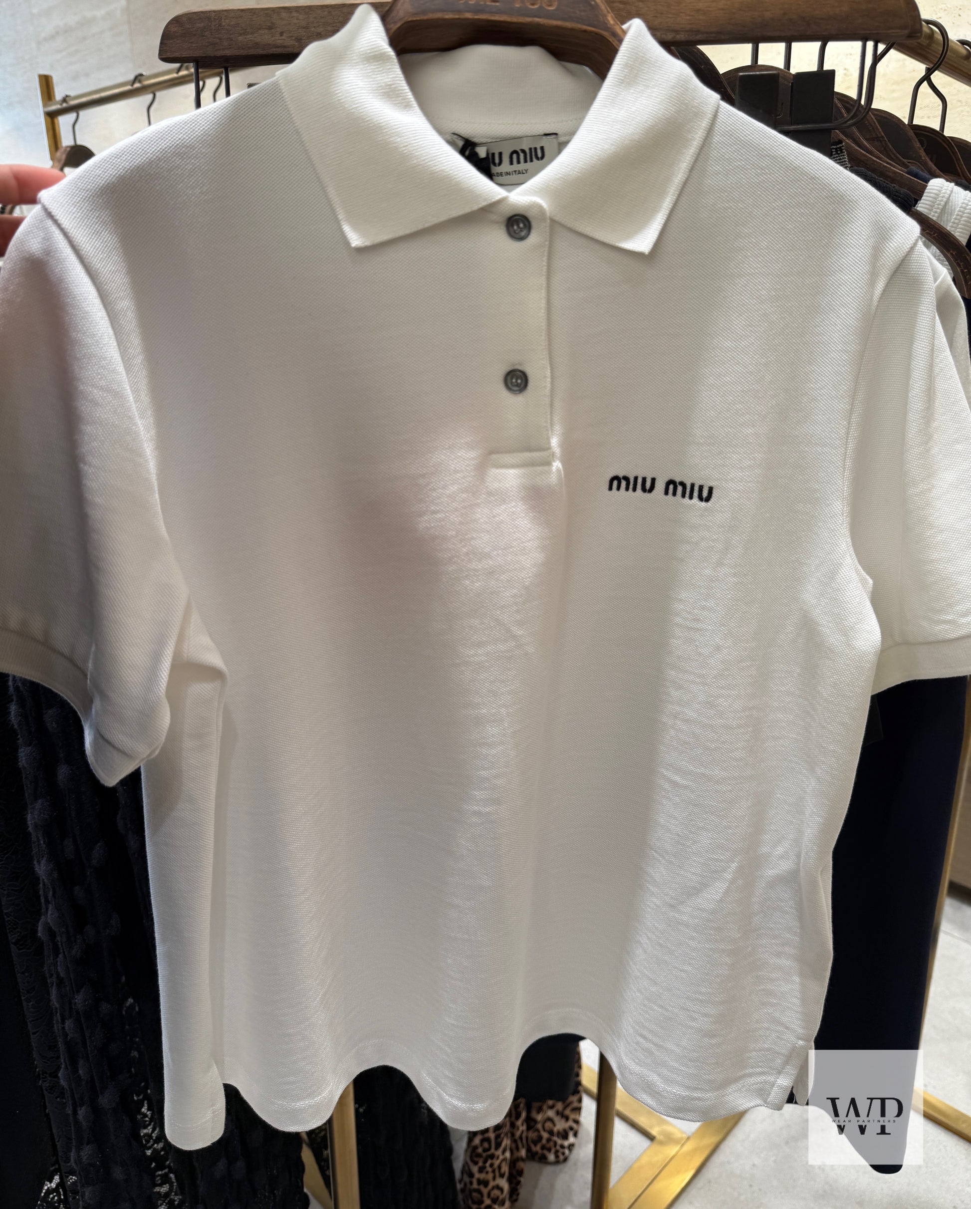 MM polo white t-shirt