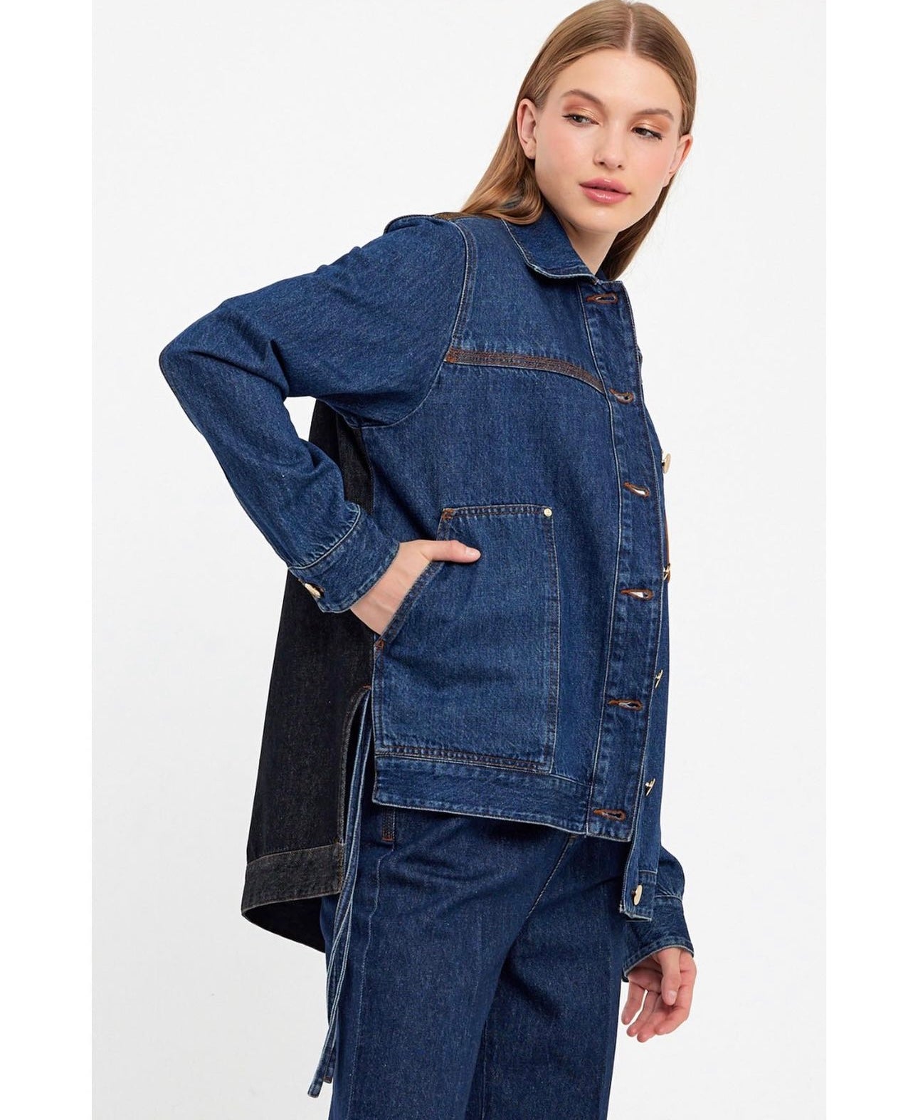 L jeans jacket
