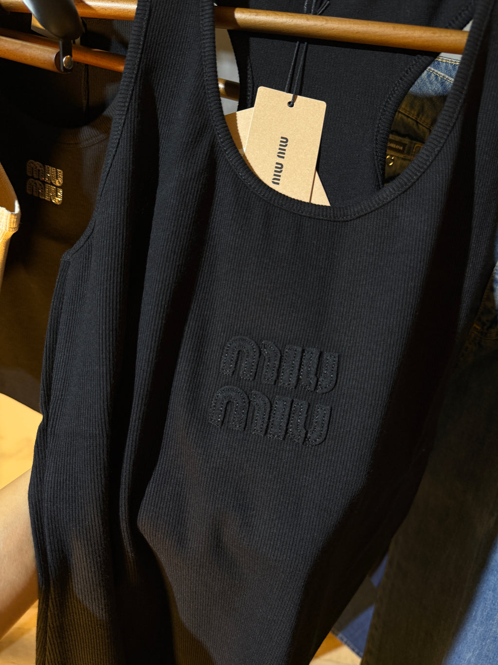 MM black dress black on black