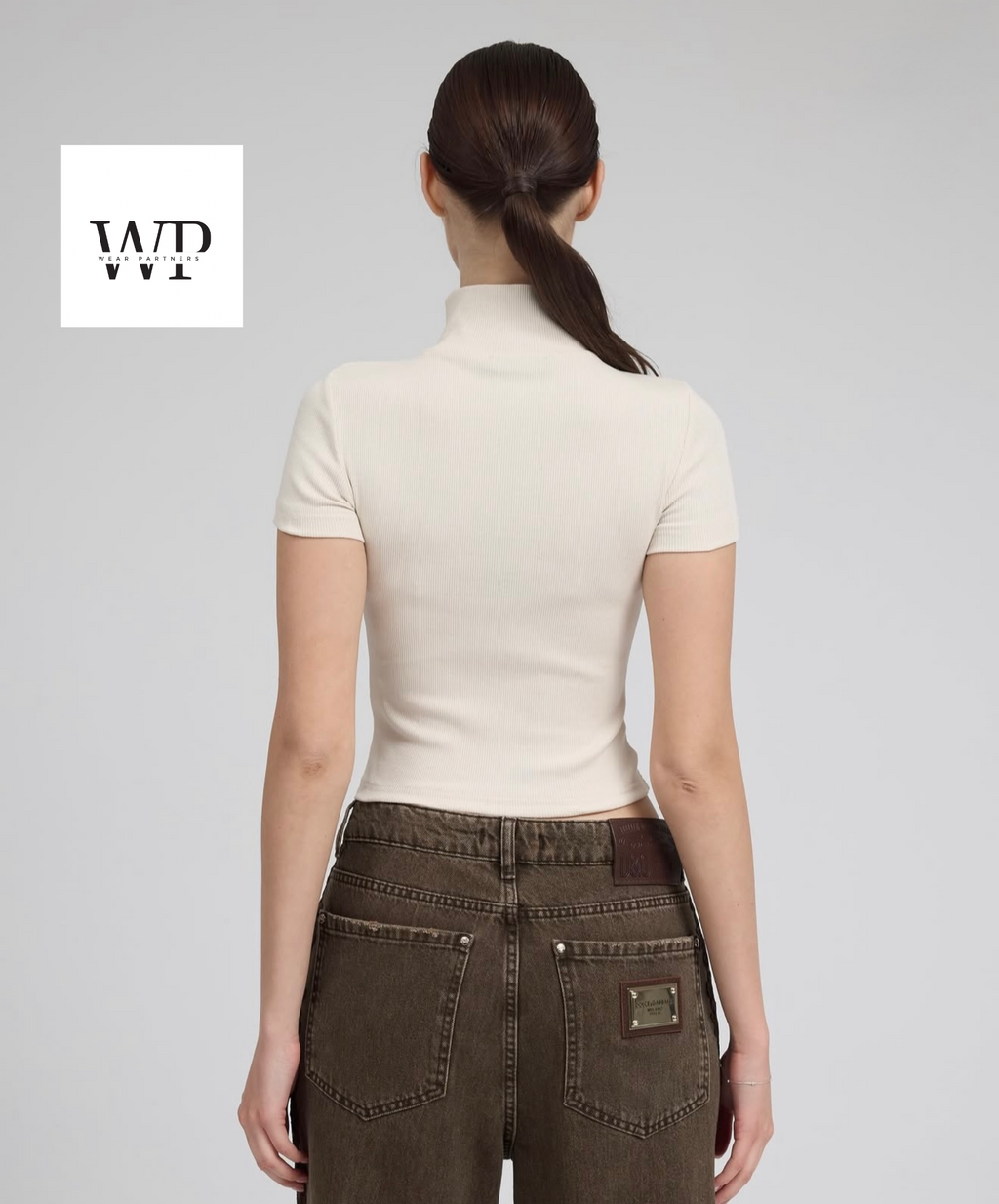 Beige slim fit shirt
