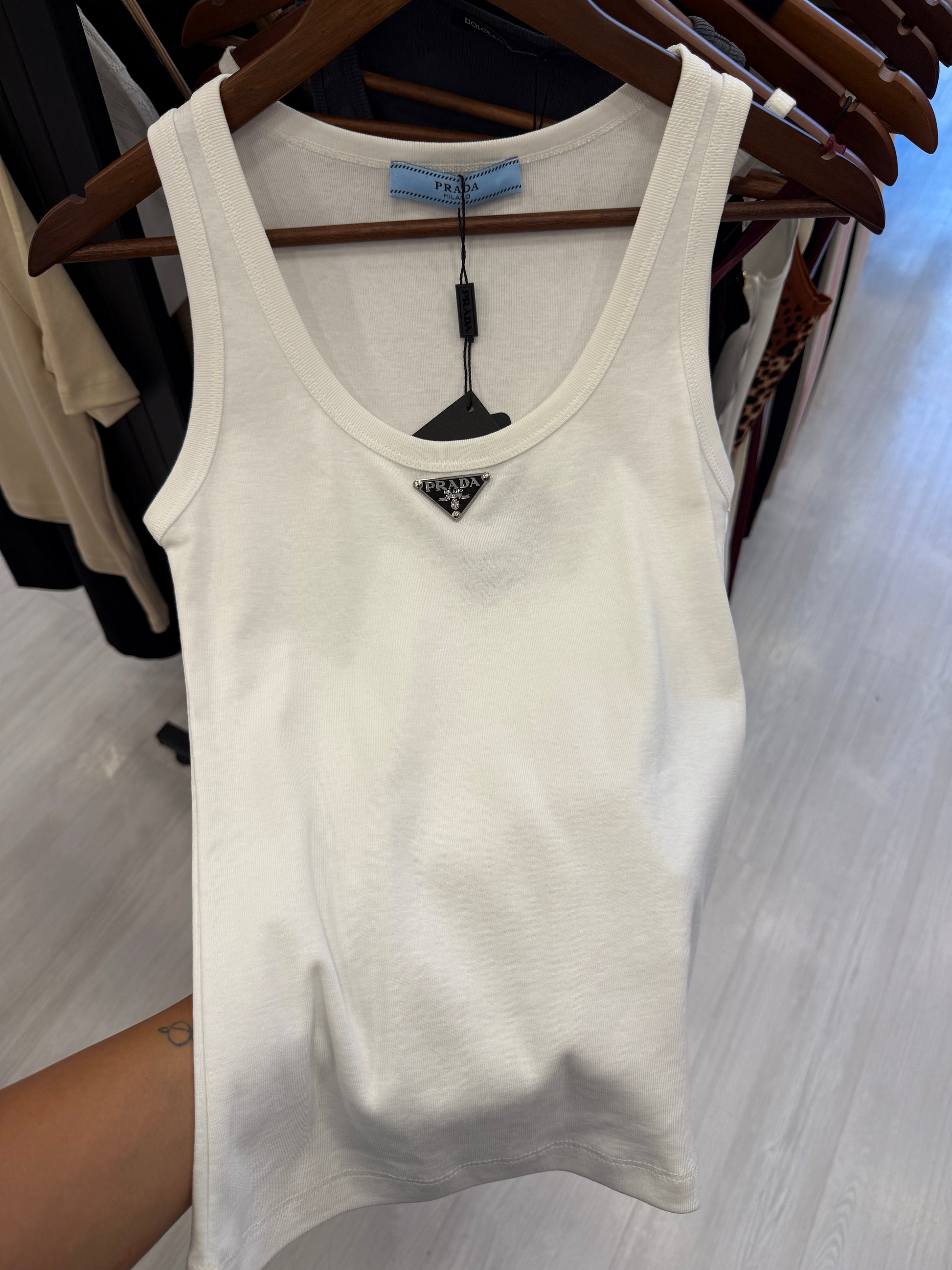 P white tank top