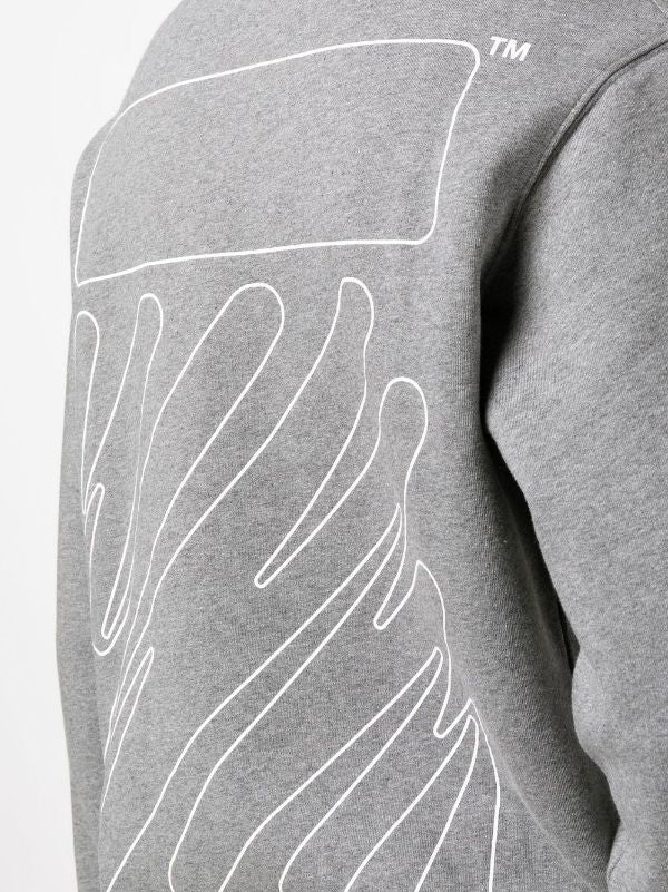 Arrow sweatshirt in grey and white